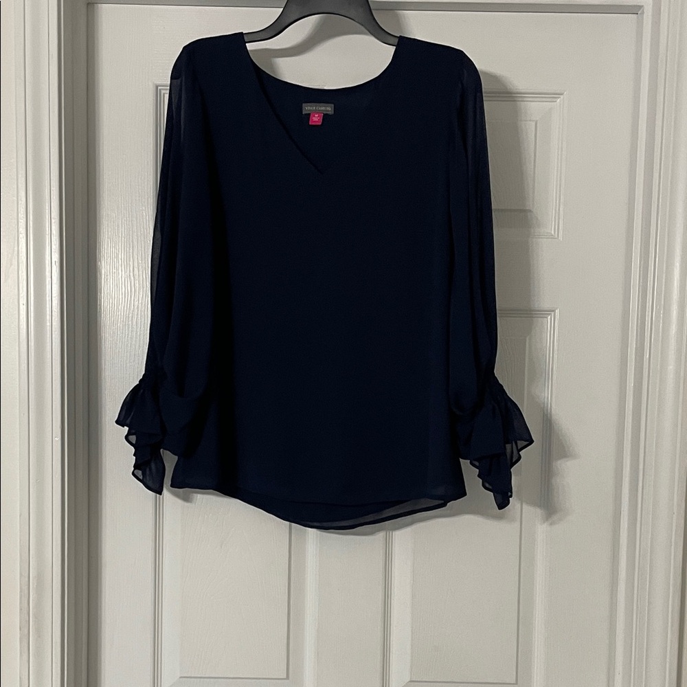 Vince Camuto Elegant Navy Blue Women's Top